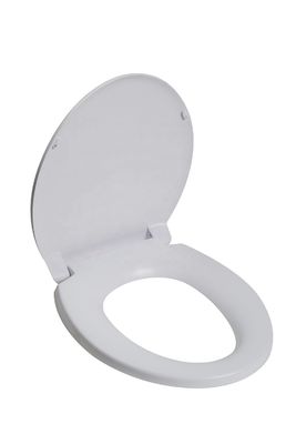 O Vorm deksel ronde toilet stoel dekking 435*365*465mm met buffer dekking plaat zachte sluiting PP Slow Silent gesloten