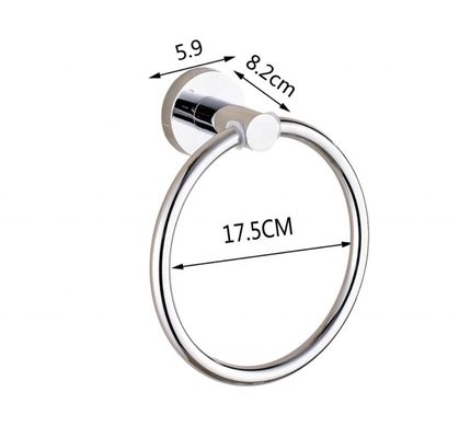 Aanpassen OEM-stijl zilveren handdoek ring roestvrij staal voor keuken badkamer accessoire klassieke oppervlak moderne technische hotel