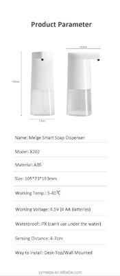 Hotel Meige X-202 2022 Zwart 350 ml Keukenfoom Liquid Mist Gel IPX4 FCC CE Infrarood Touch Free Intelligente Zeep Dispenser
